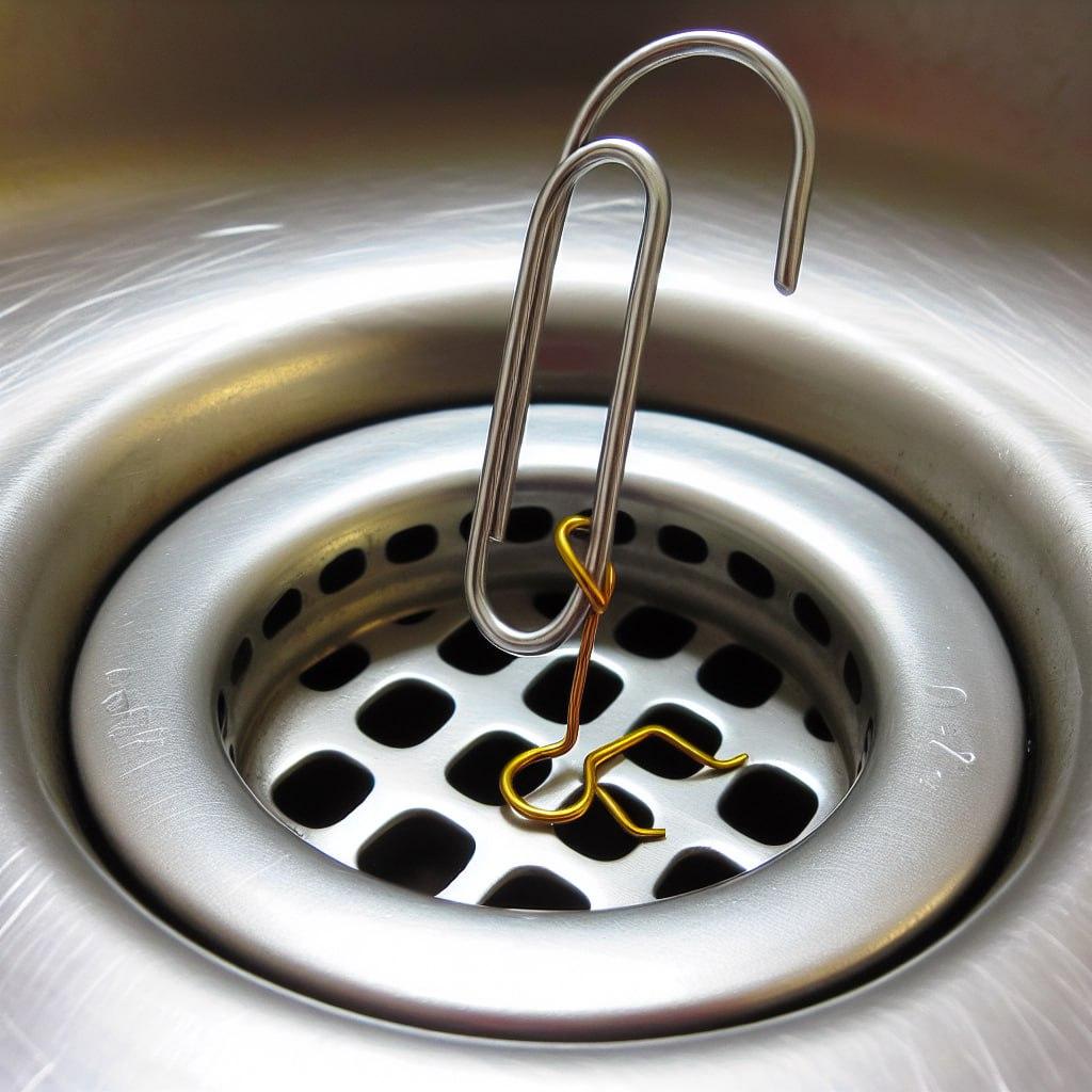 how to get an earring out of a sink drain