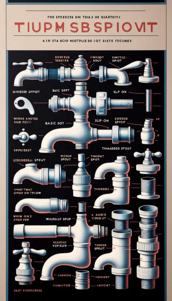 different types of tub spout connections